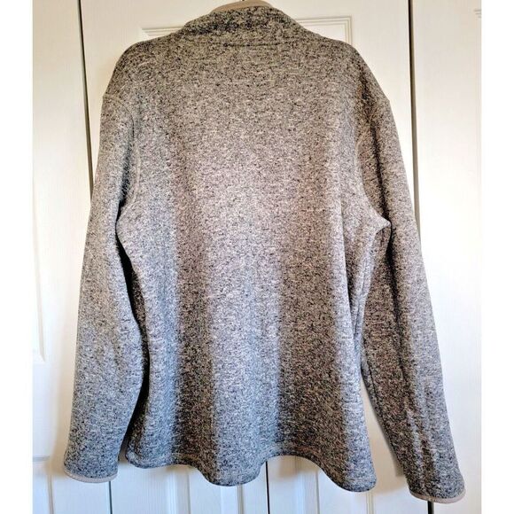 Swiss Tech Men's 2XL Full Zip Sweater Jacket Tan Brown Speckle Pockets 2XL 50/52 - Picture 2 of 7